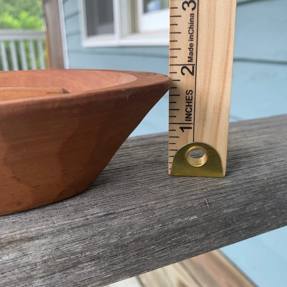 VTG Hand Carved Wooden Fish Mortar and Pestle Set MCM Nautical Coastal Decor